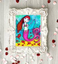 Load image into Gallery viewer, EMOCEAN the MERMAID A4 Size  Art Print
