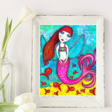Load image into Gallery viewer, EMOCEAN the MERMAID A4 Size  Art Print
