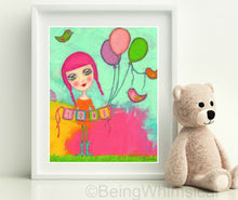 Load image into Gallery viewer, LOVE (Girl) A4 Size Art Print
