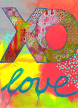 Load image into Gallery viewer, XO LOVE A4 Size Art Print

