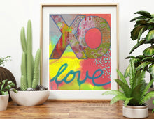 Load image into Gallery viewer, XO LOVE A4 Size Art Print
